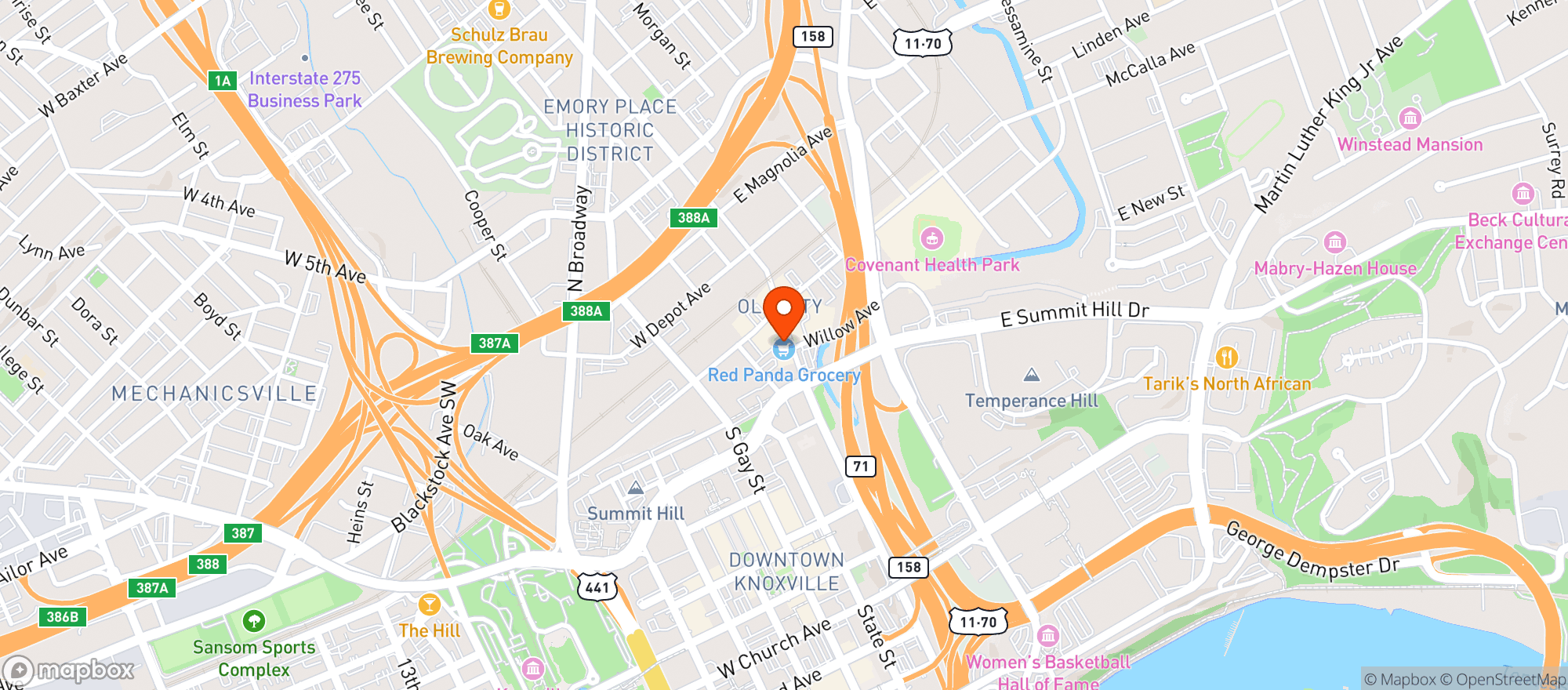 Map showing Alchemy Lounge & Cigar