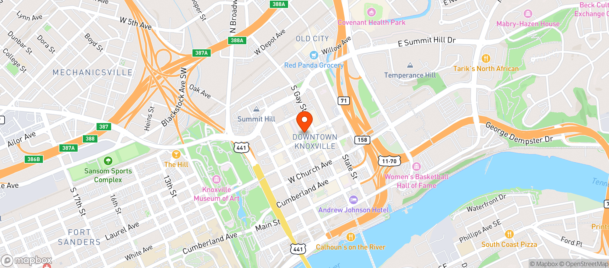Map showing Cafe 4