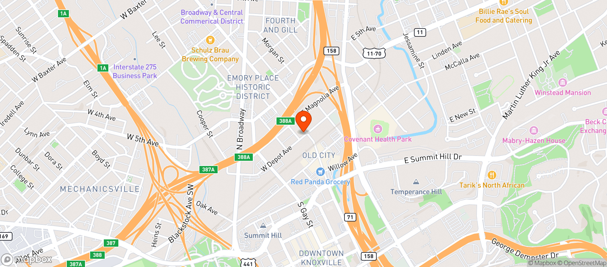 Map showing Monkey S Bar