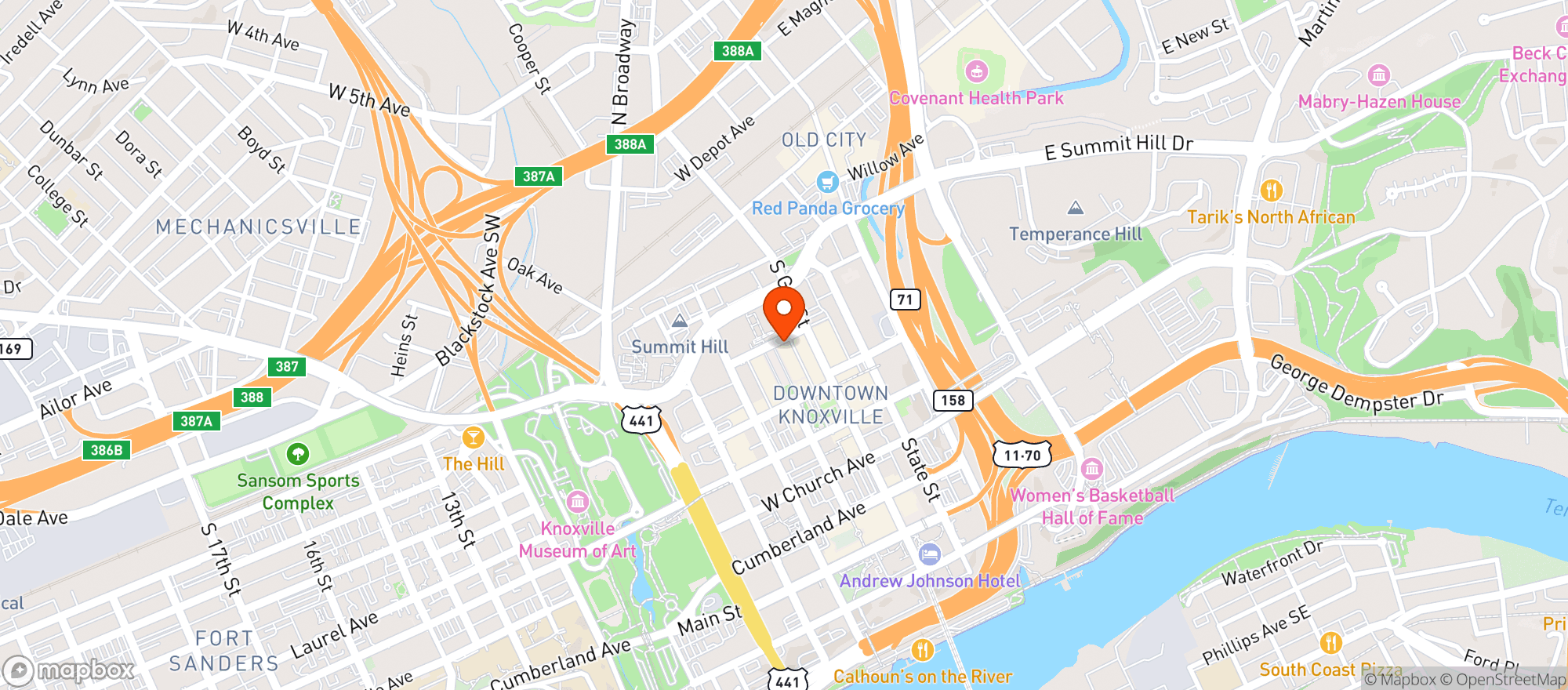 Map showing Tommy Trents