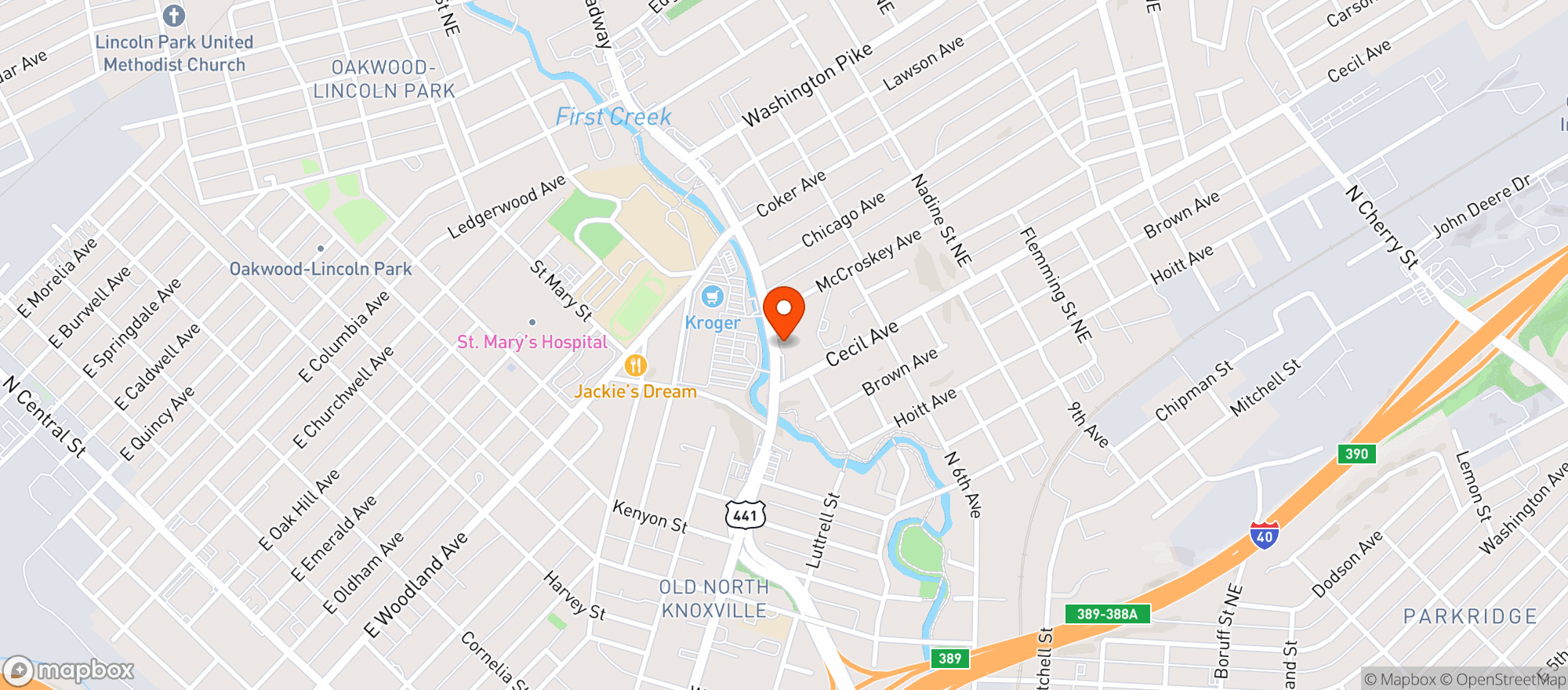 Map showing Raddy S Liquor Center
