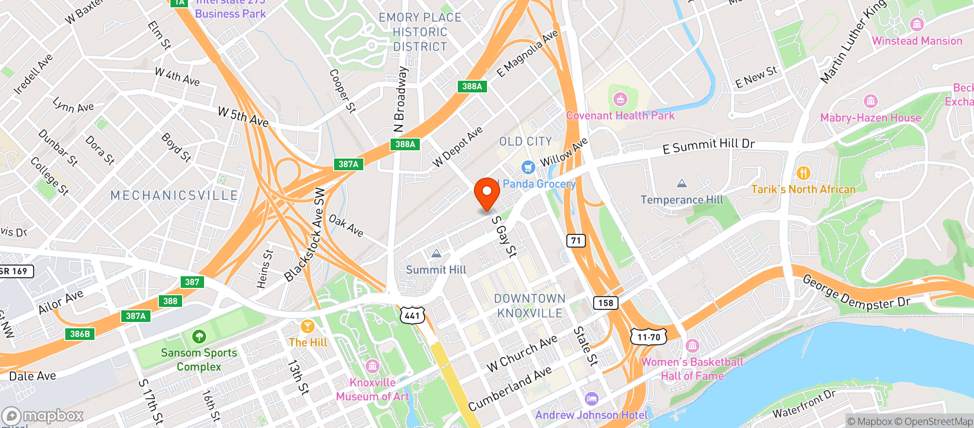 Map showing Ians Market