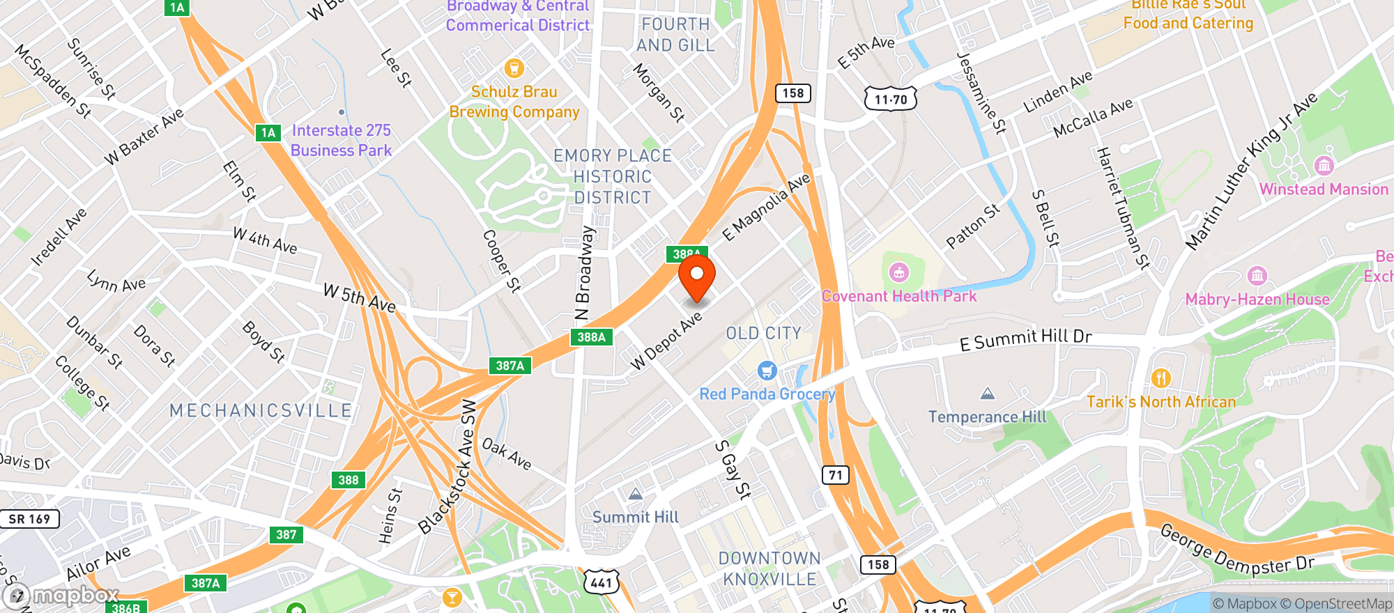 Map showing Tako Taco