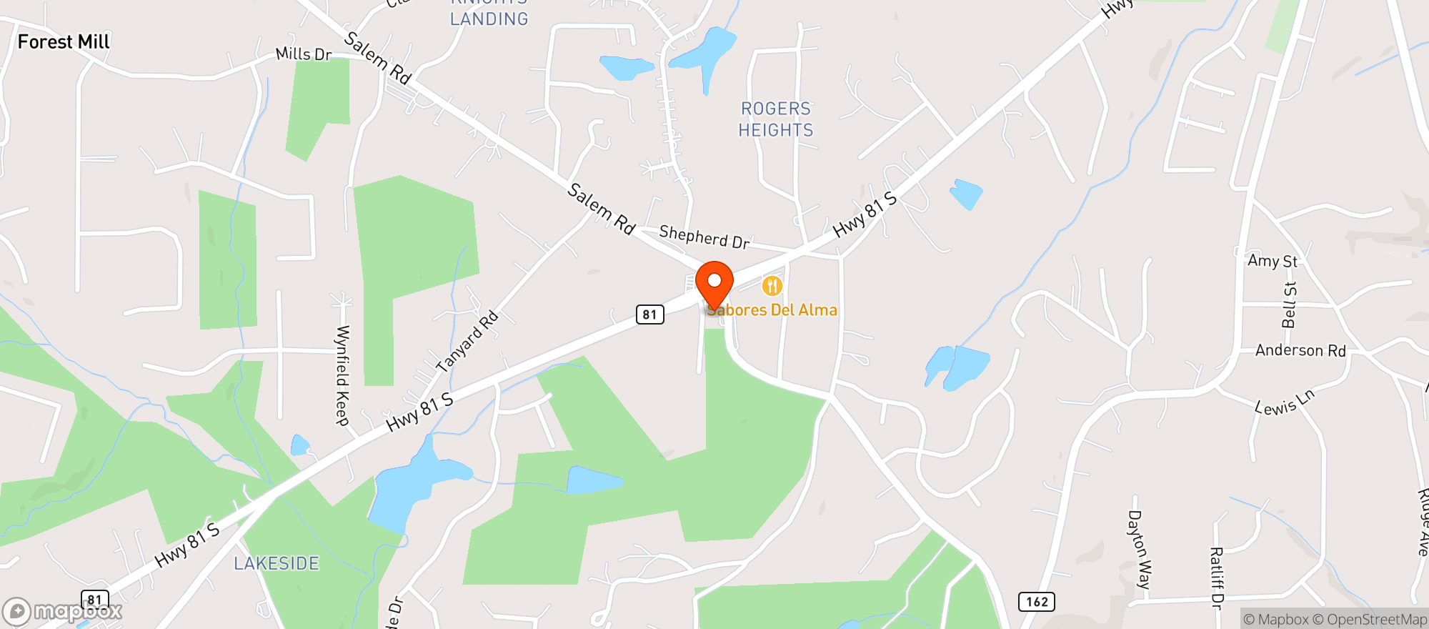 Map showing Ss Usa Inc