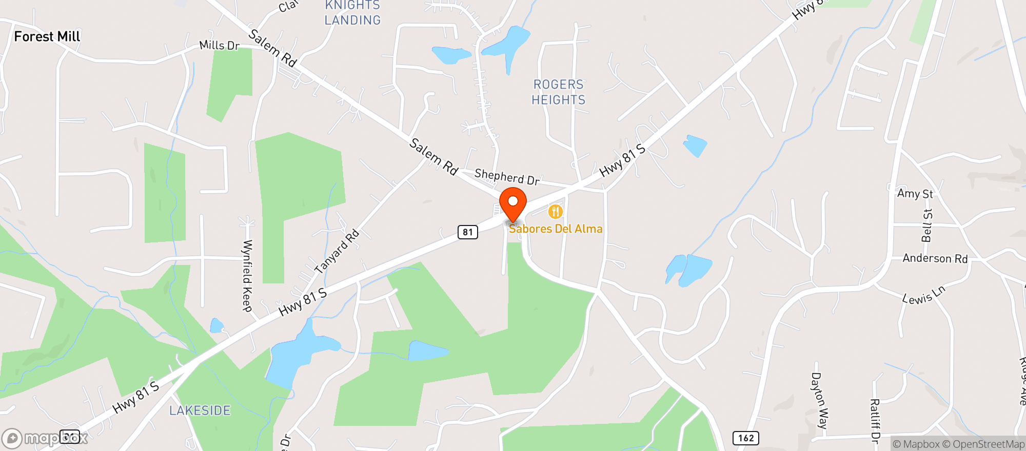 Map showing 3007345 Bailey's 76