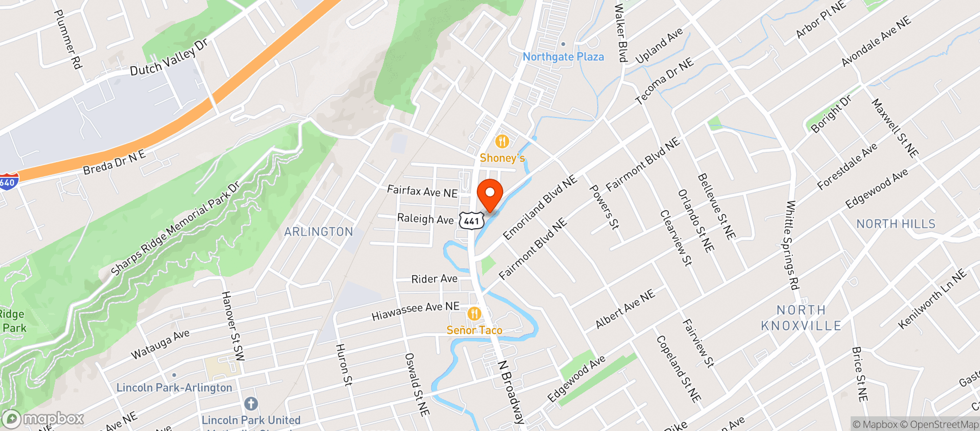 Map showing Hummingbird Apothecary