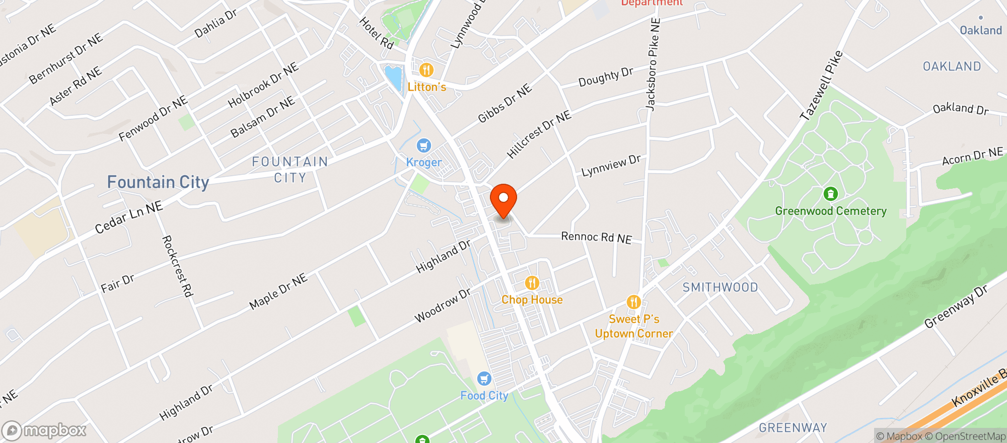 Map showing Walgreens #5373