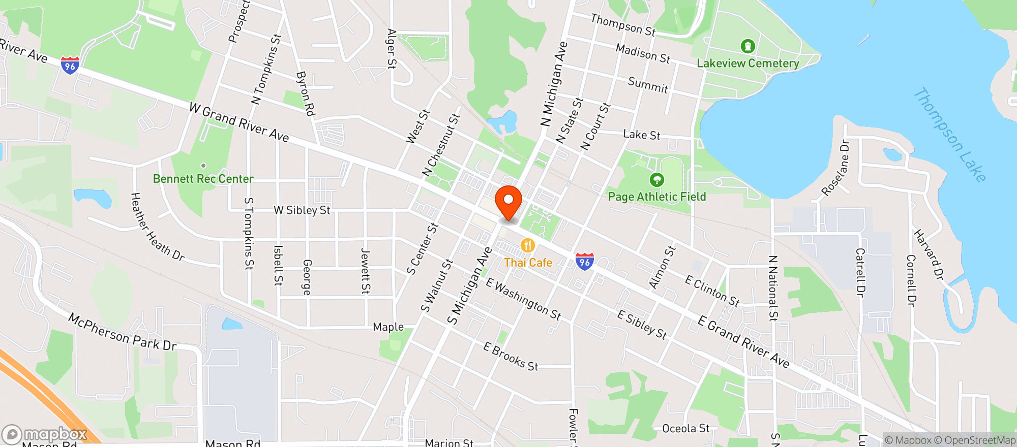 Map showing Moes