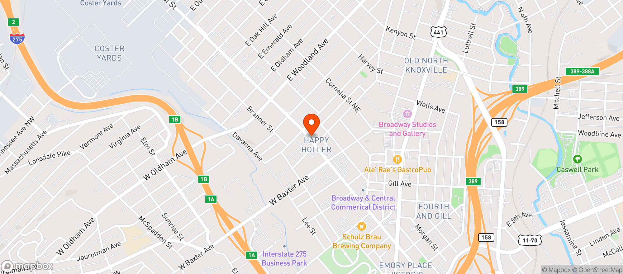 Map showing Relix Variety Theatre
