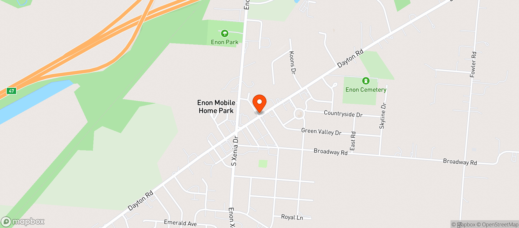 Map showing Last Queen