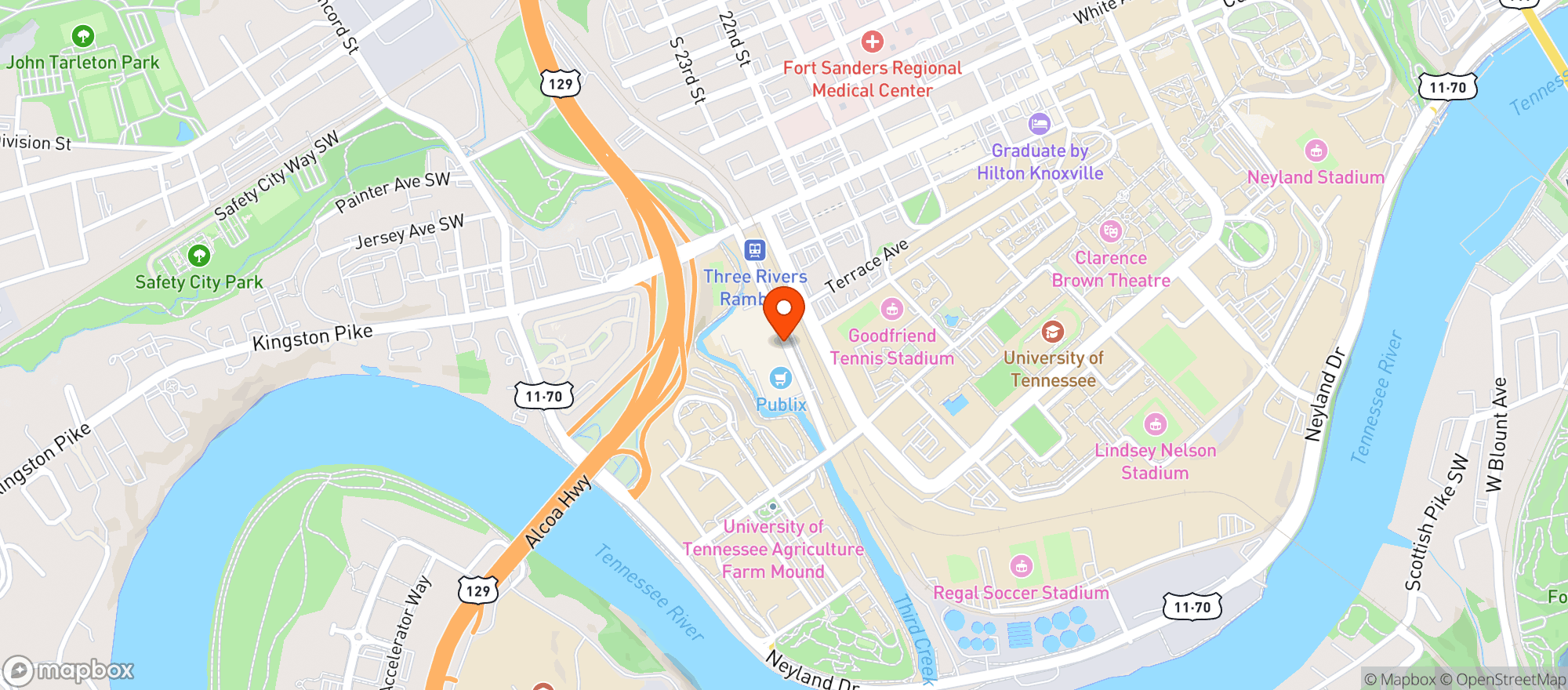 Map showing Publix Super Market