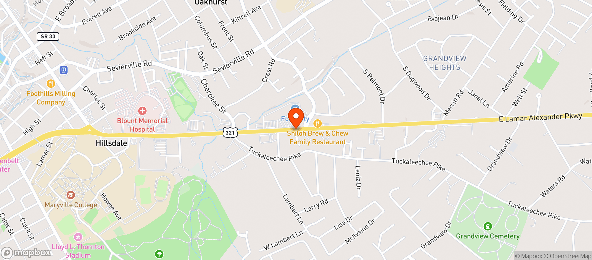 Map showing Food Lion