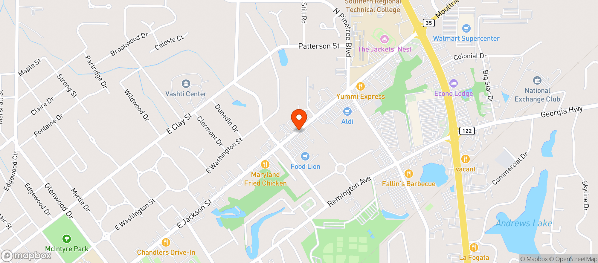 Map showing Js Wine & Spirits