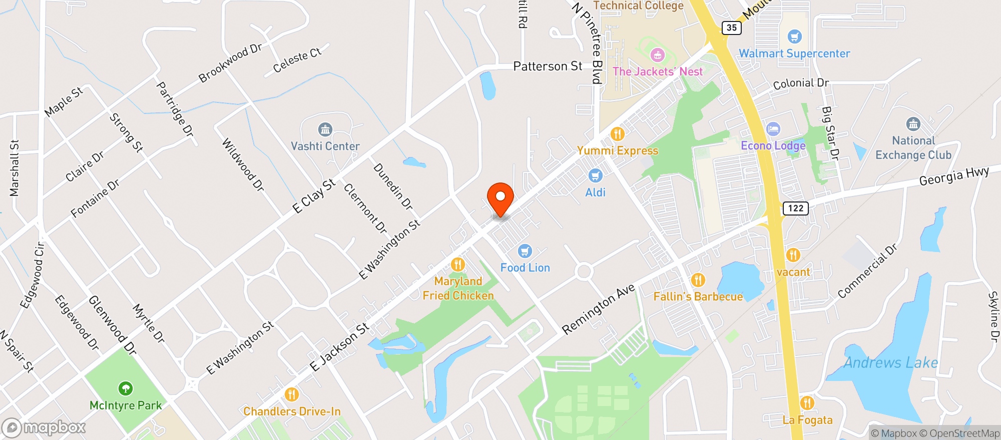 Map showing Food Lion