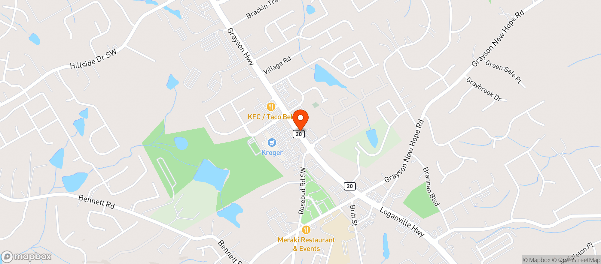 Map showing Don Jose Taco Bar & Grill