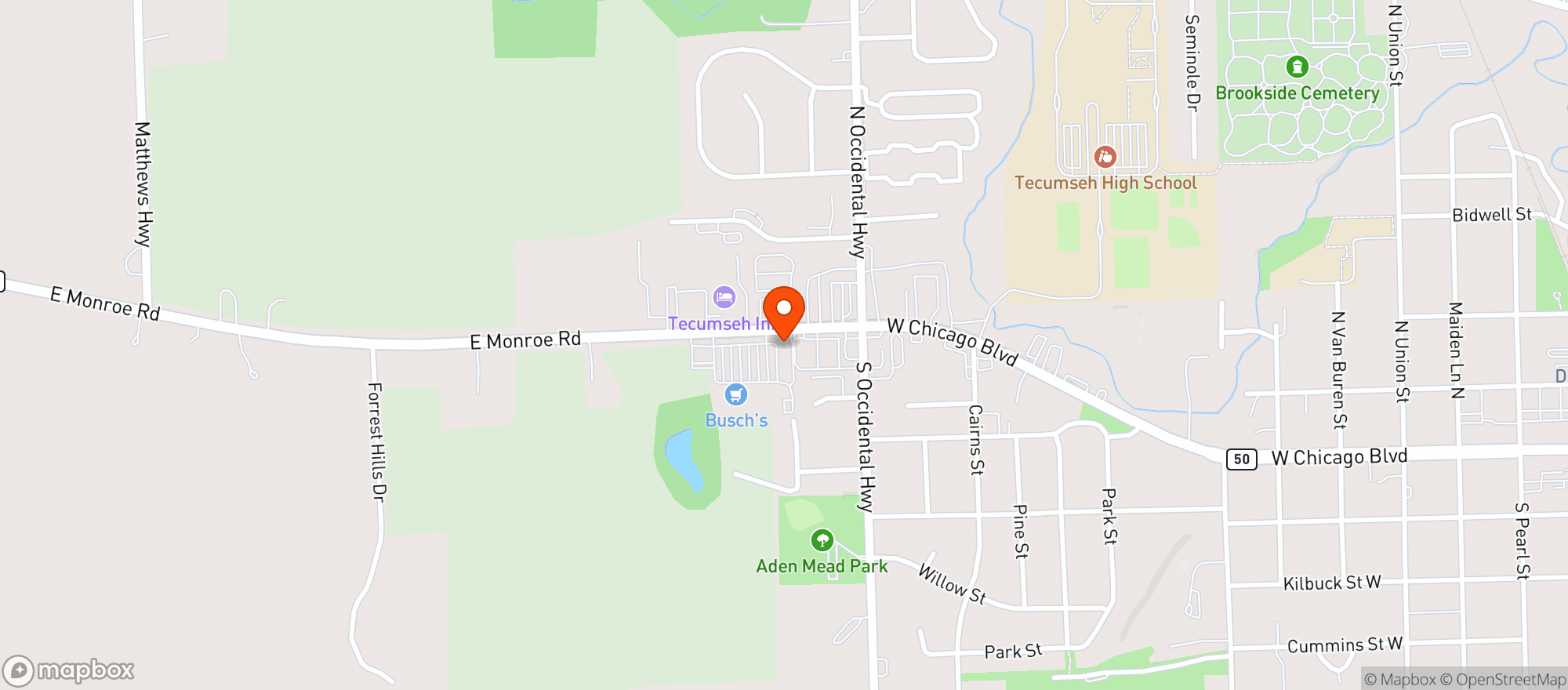 Map showing Embers Lounge