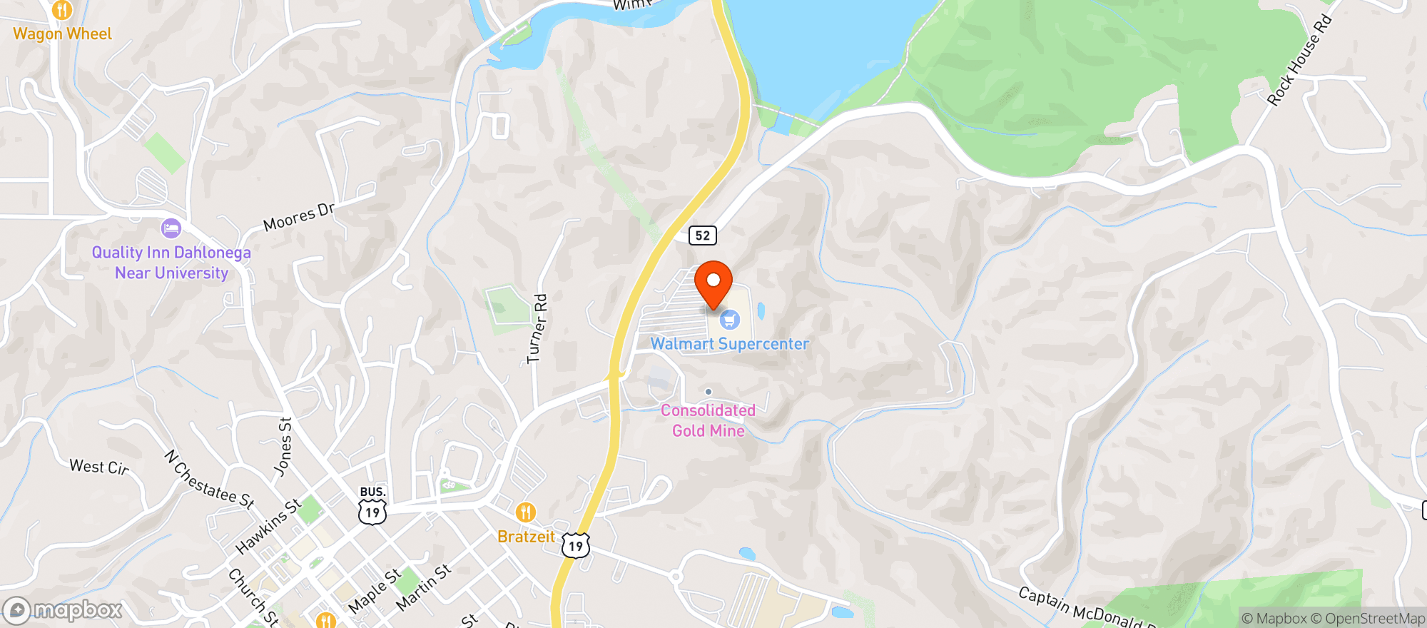 Map showing Walmart Supercenter #2513