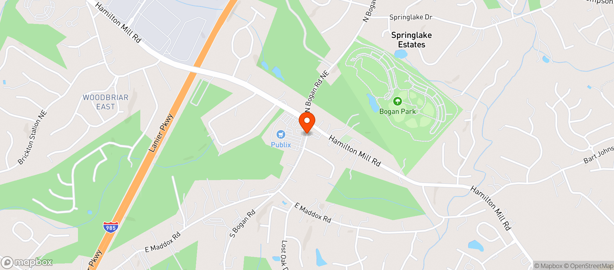 Map showing Circle K