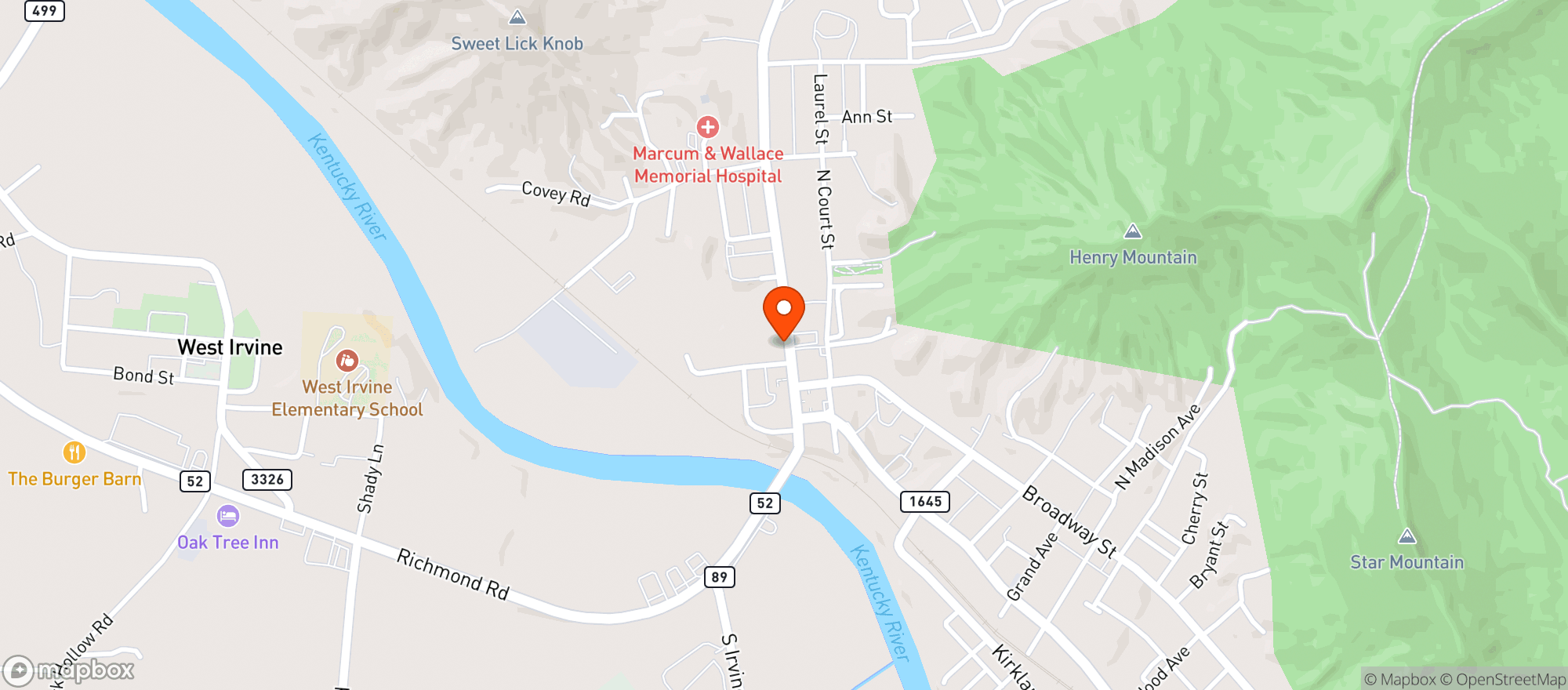 Map showing Legacy Liquors Wine & Spirits