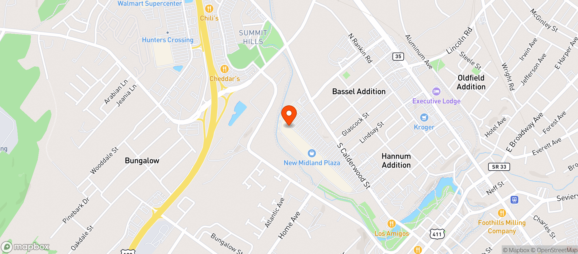Map showing CITY FARMS WINE & SPIRITS