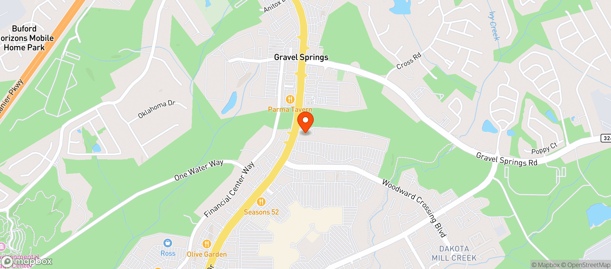 Map showing Target