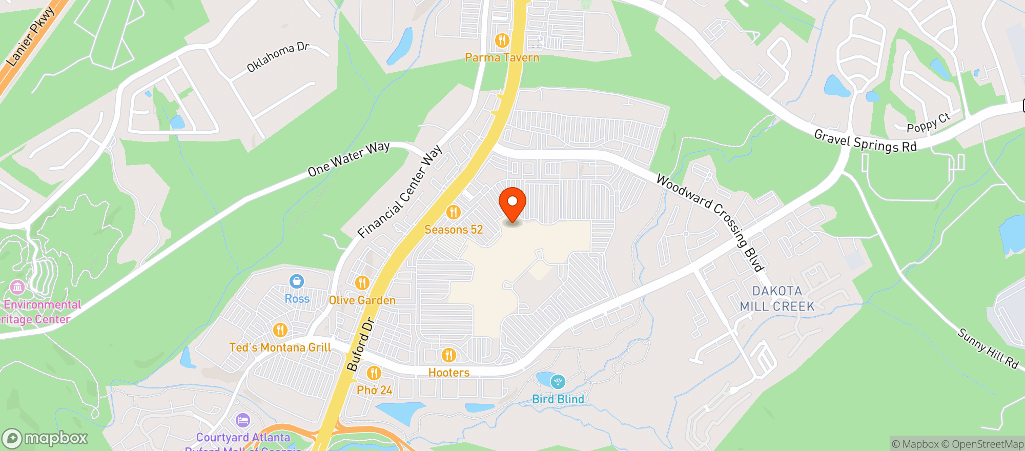 Map showing Gnc
