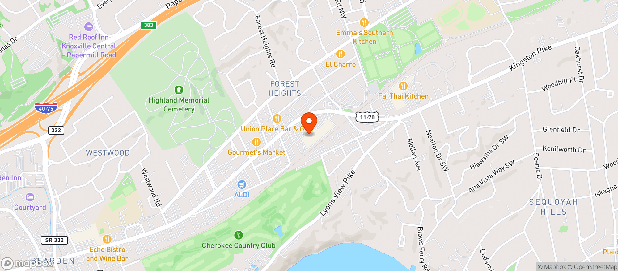 Map showing Nashville (026) - 00848 - Knox Plaza