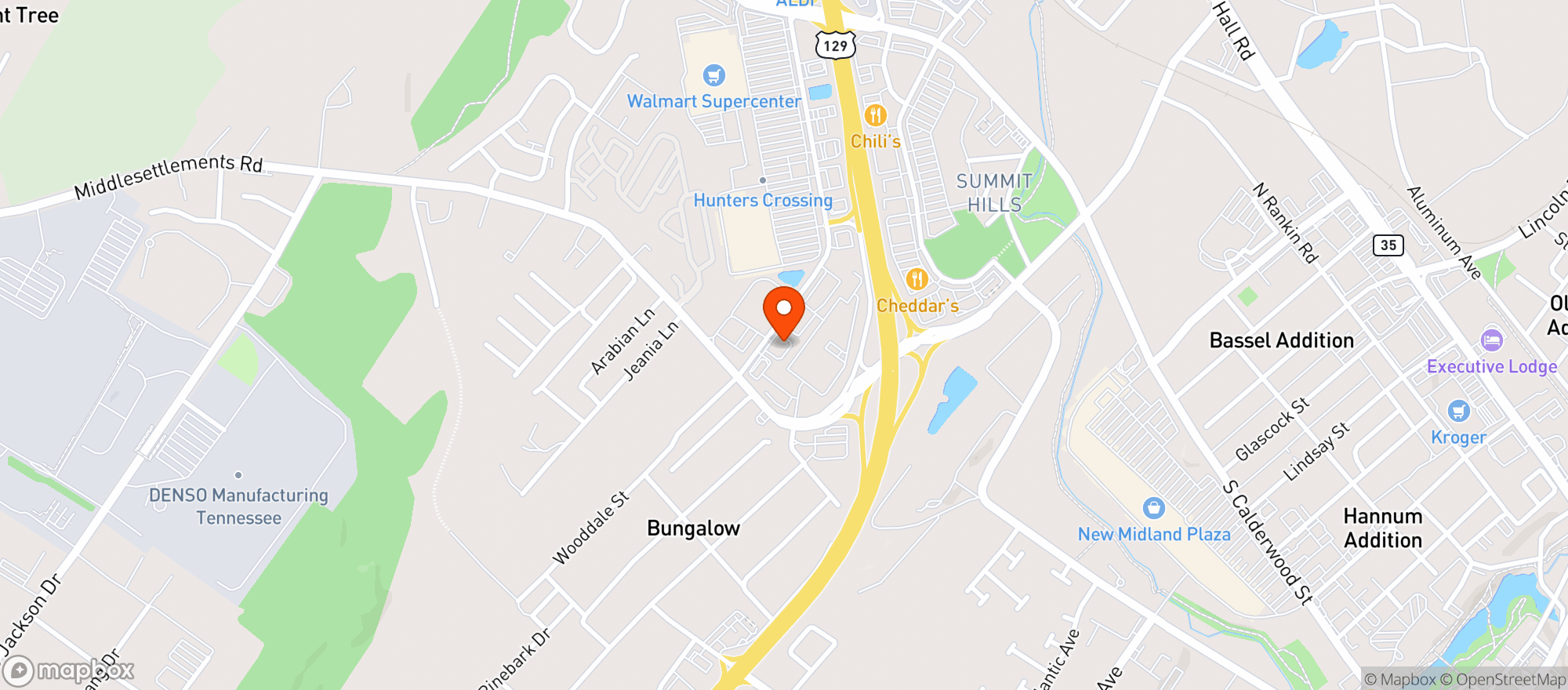 Map showing GREEN MEADOW WINE & SPIRITS