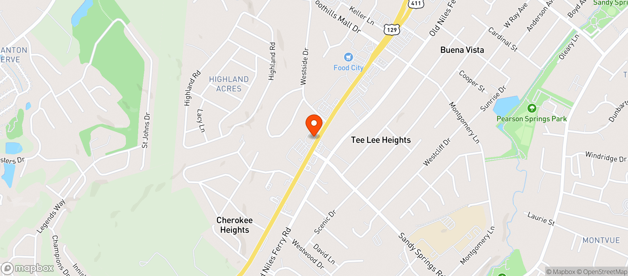Map showing THE WINE & SPIRITS CELLAR