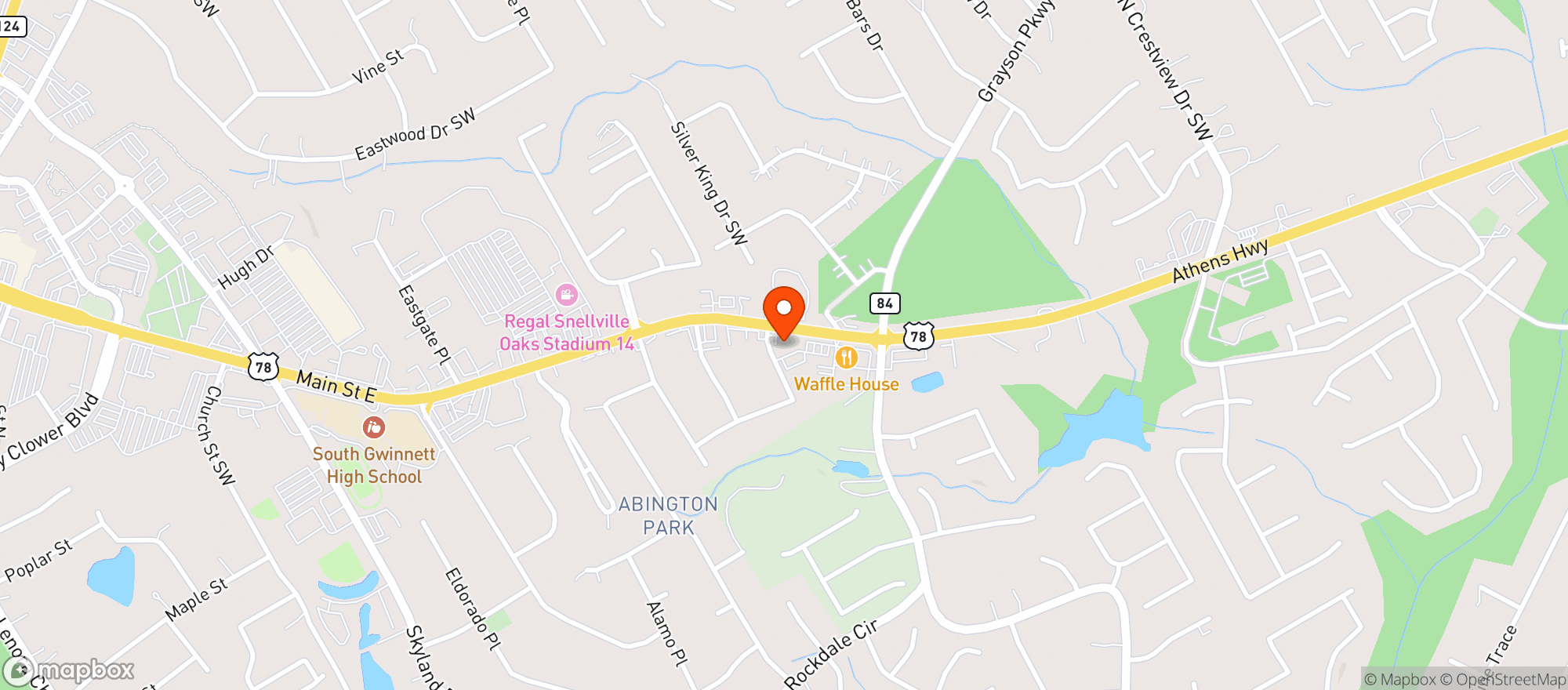 Map showing Citgo Food Mart - Main Street