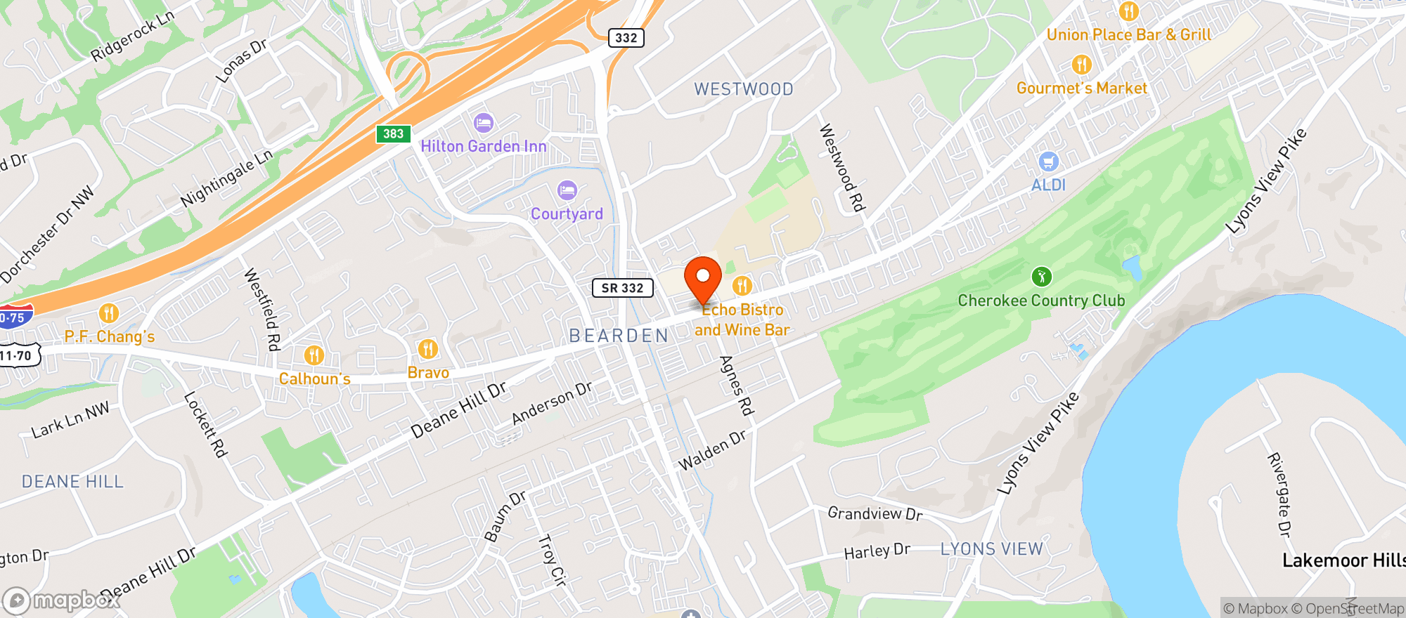Map showing Food City K Vat