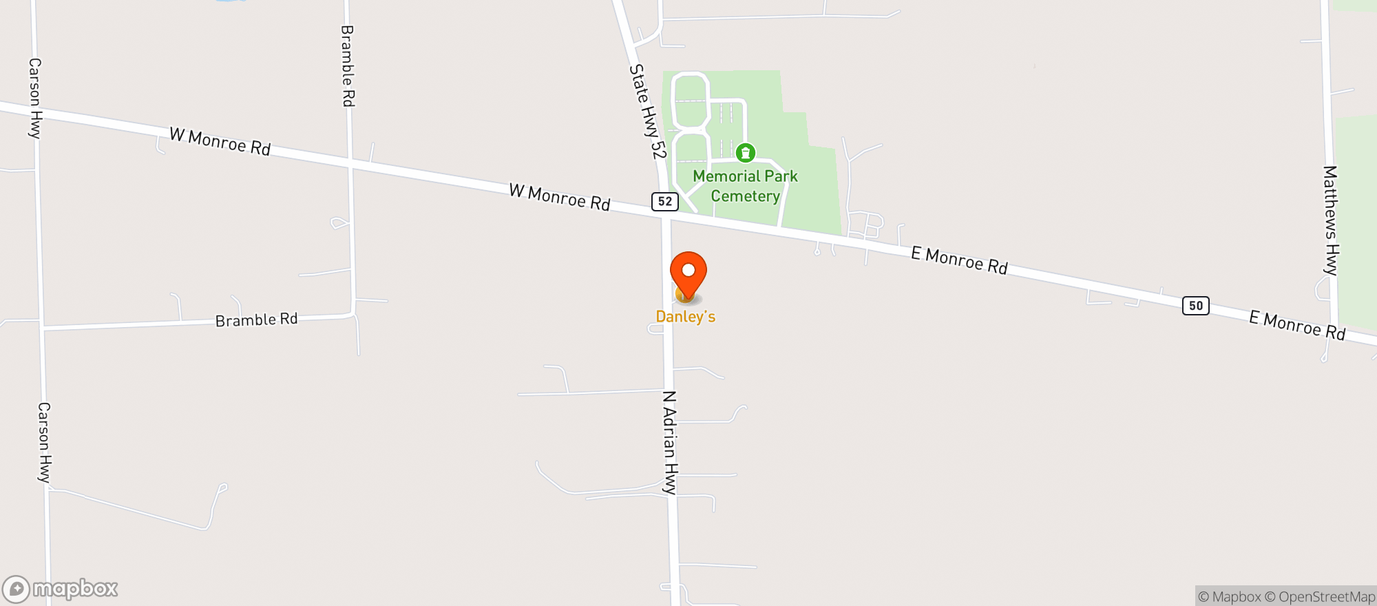 Map showing The Country House