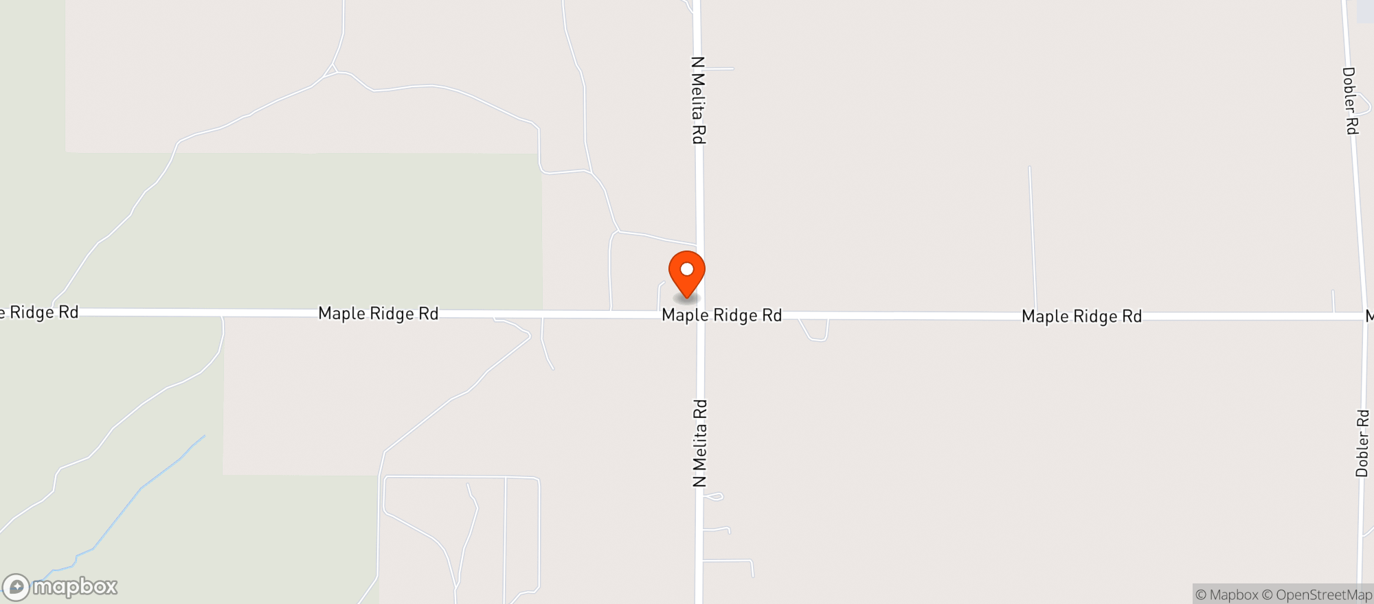 Map showing MARYS KOUNTRY KORNER