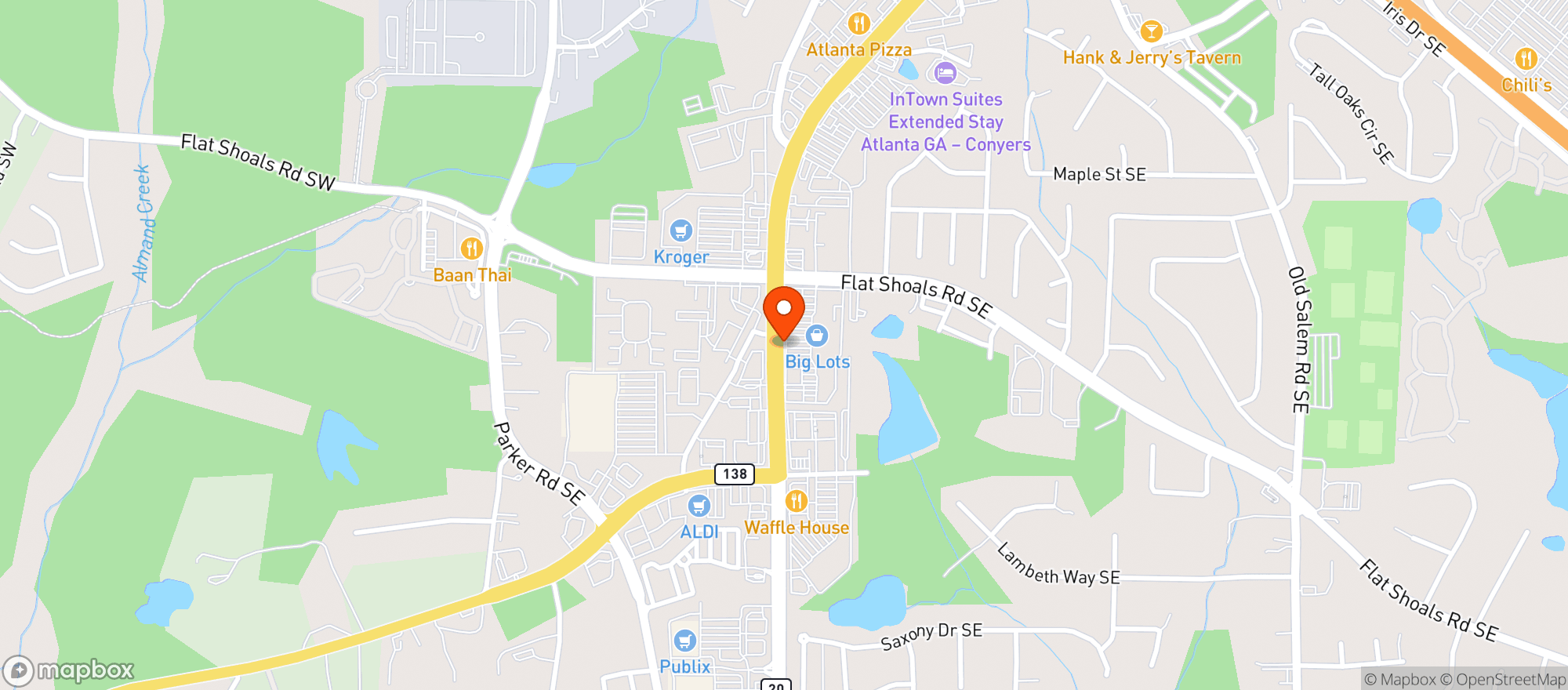 Map showing Gnc