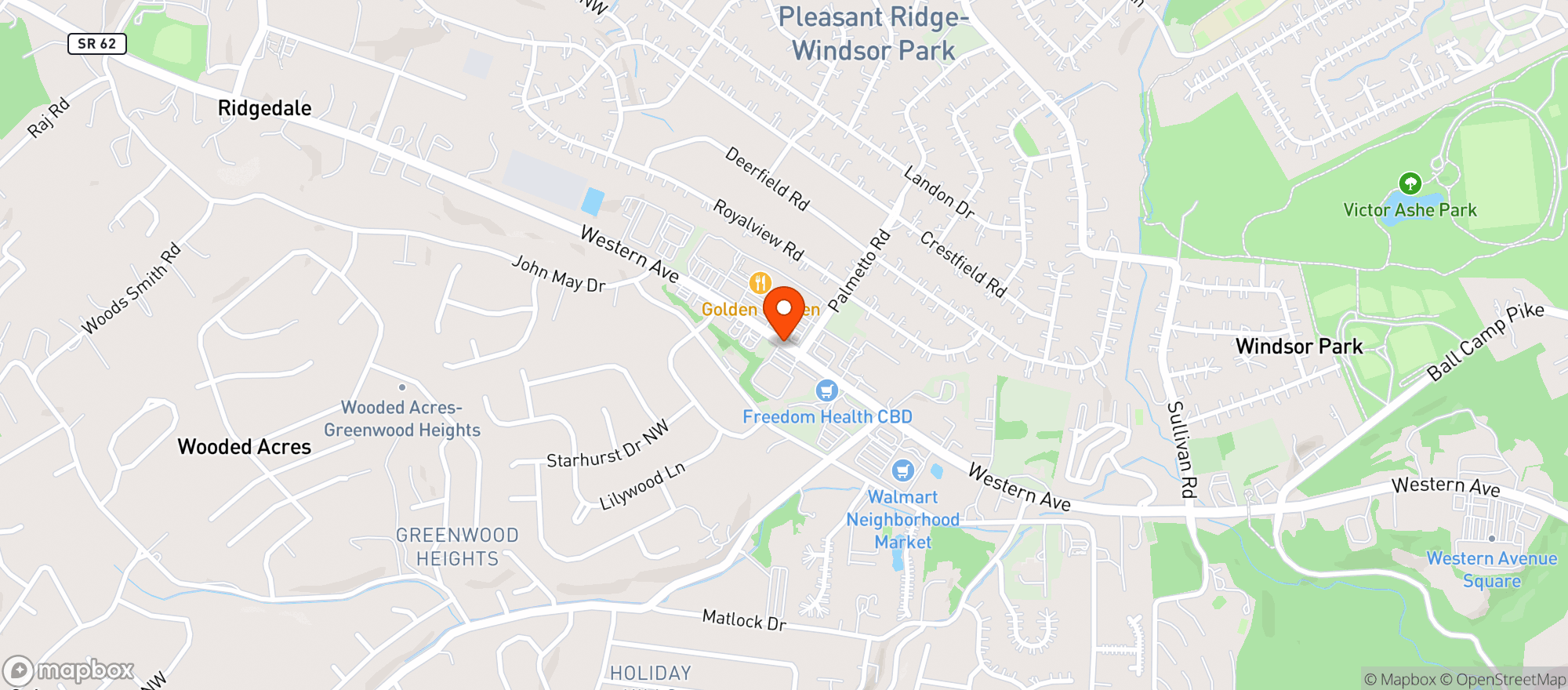 Map showing La Fiesta Mexican Restaurant