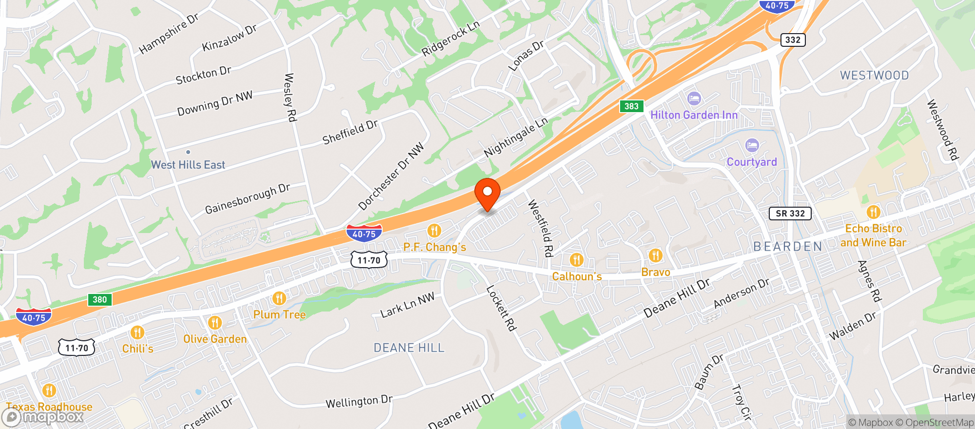 Map showing Whole Foods Market