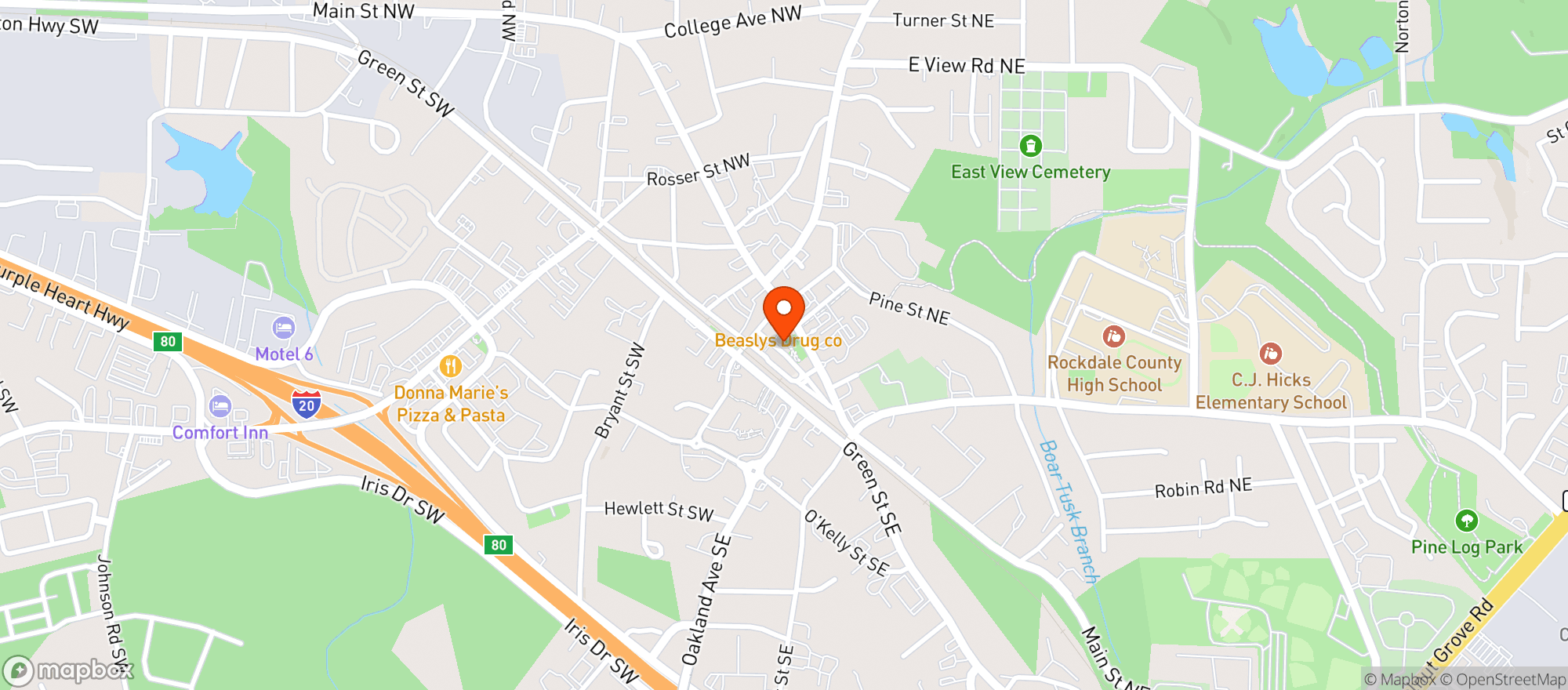 Map showing The Celtic Tavern