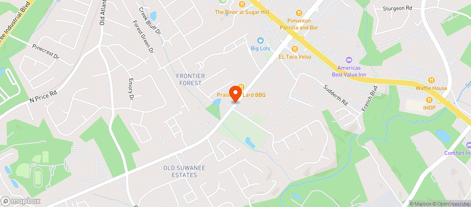Map showing Don Jose Taco Bar & Grill