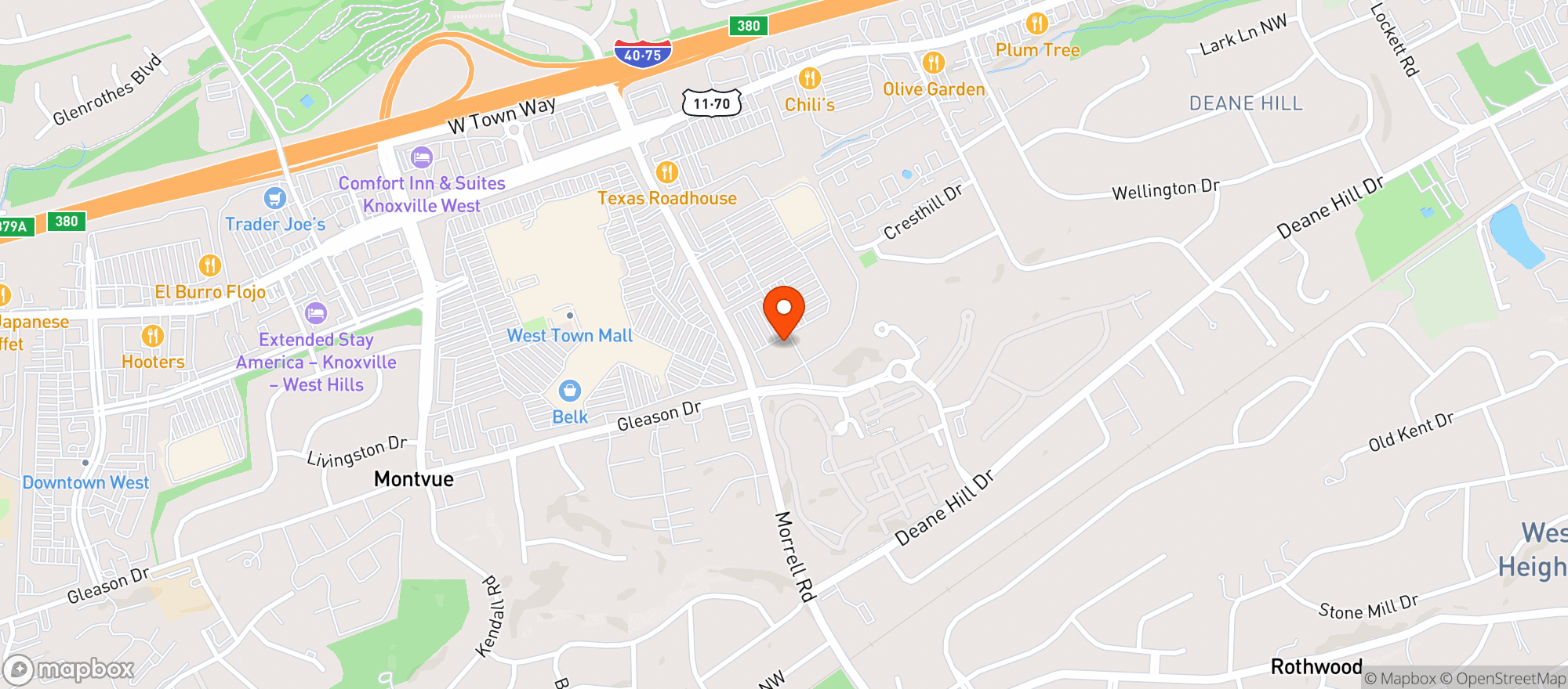Map showing Food City K Vat