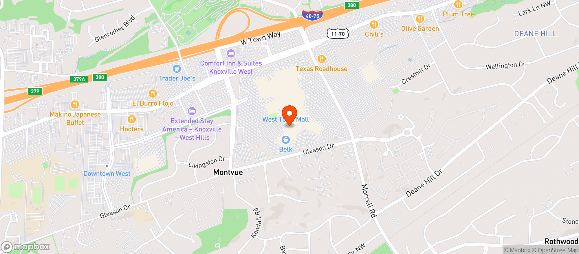 Map showing Gnc