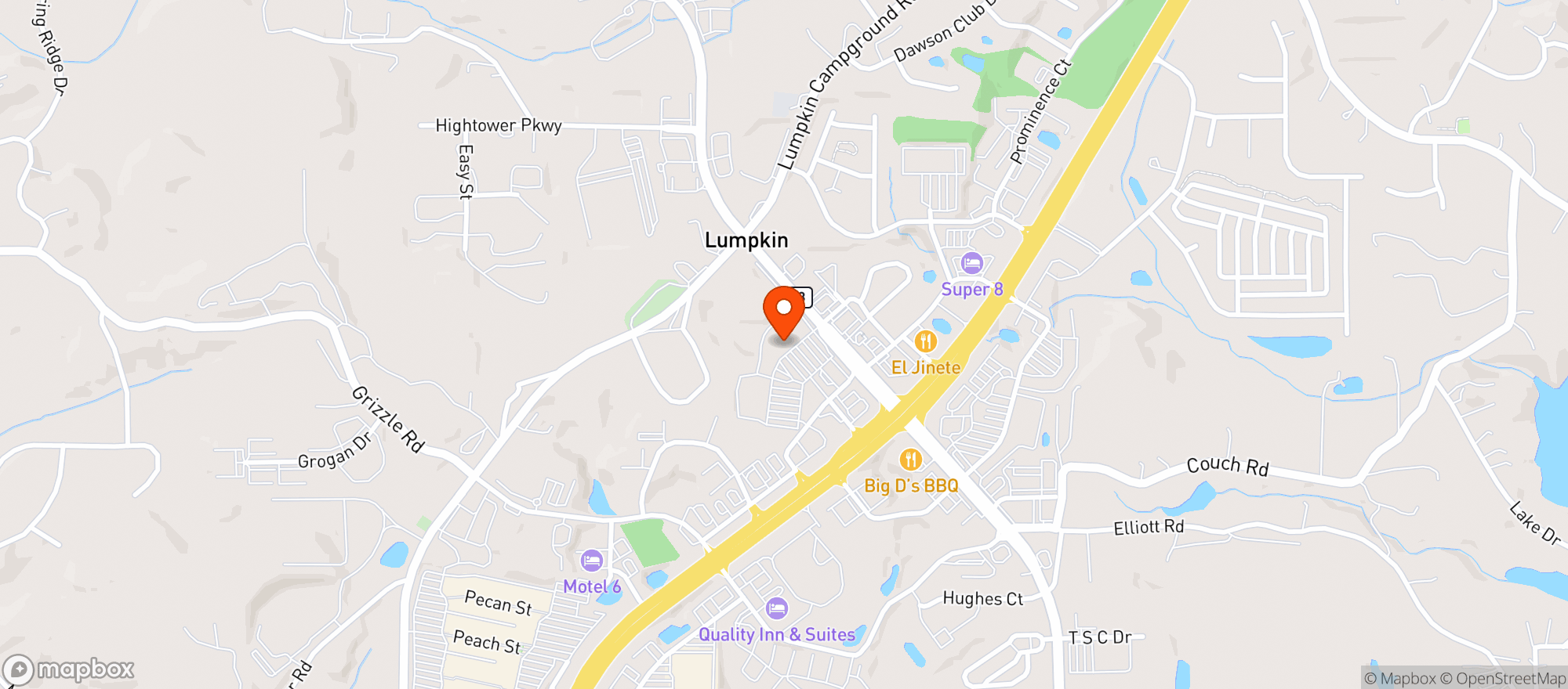 Map showing CBD Farmacy Of Dawsonville