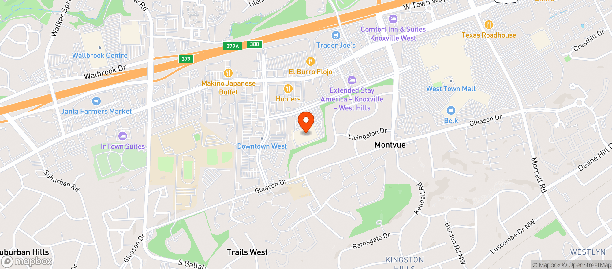 Map showing Target