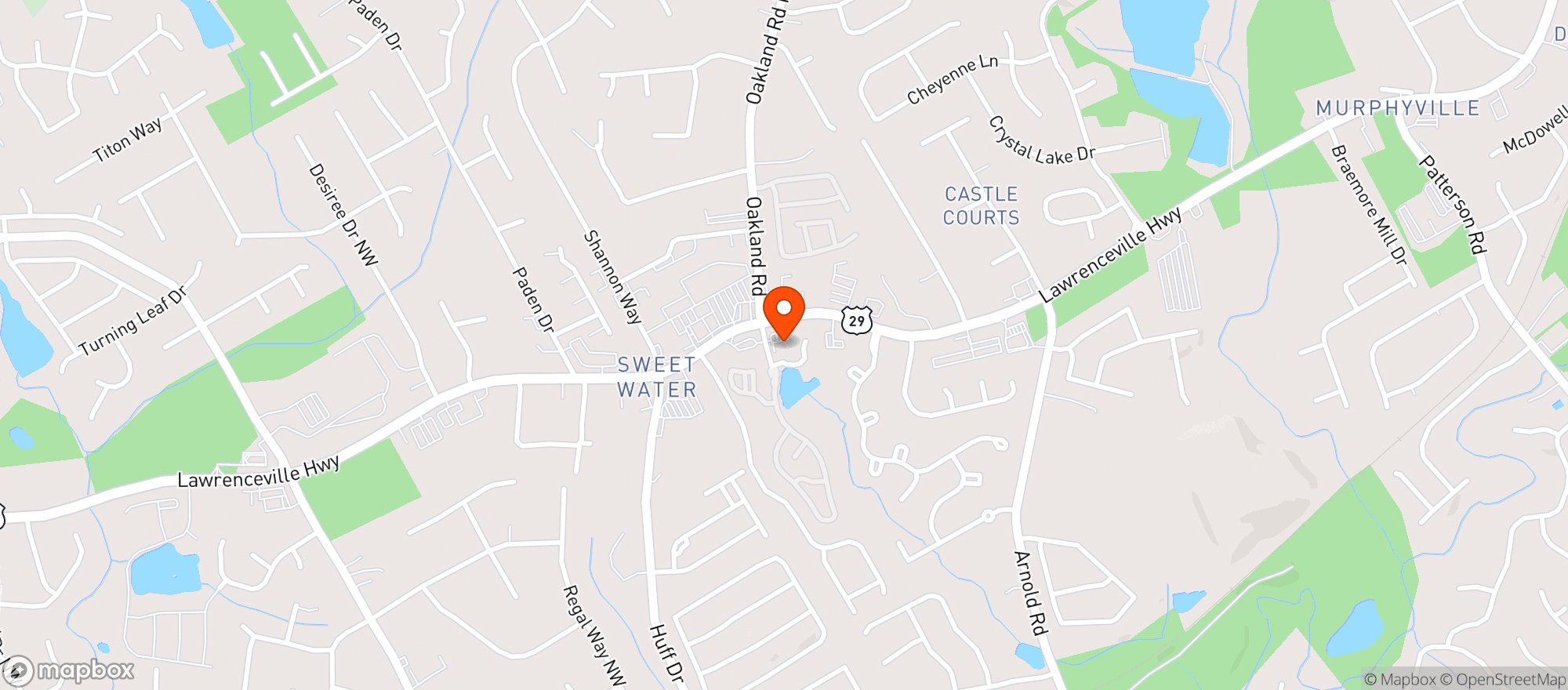 Map showing FIVE FRIENDS FOOD MART #HRA8514