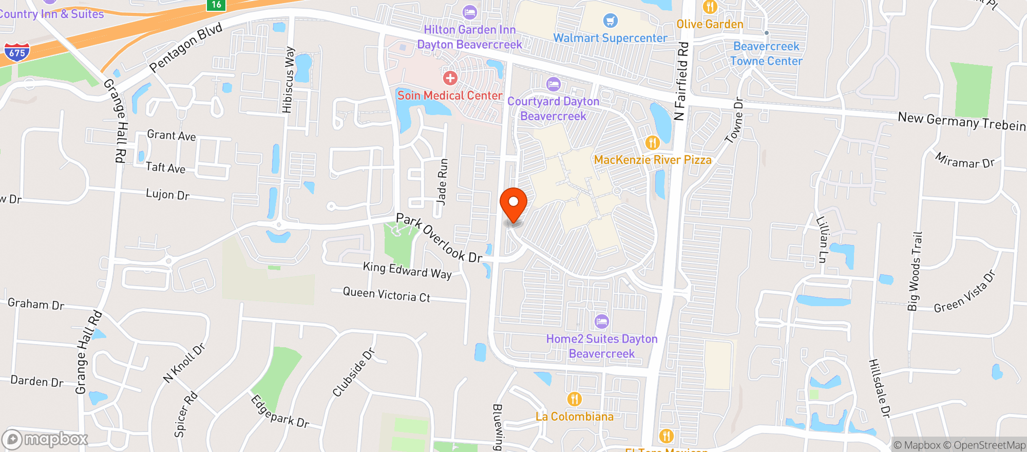 Map showing Gnc