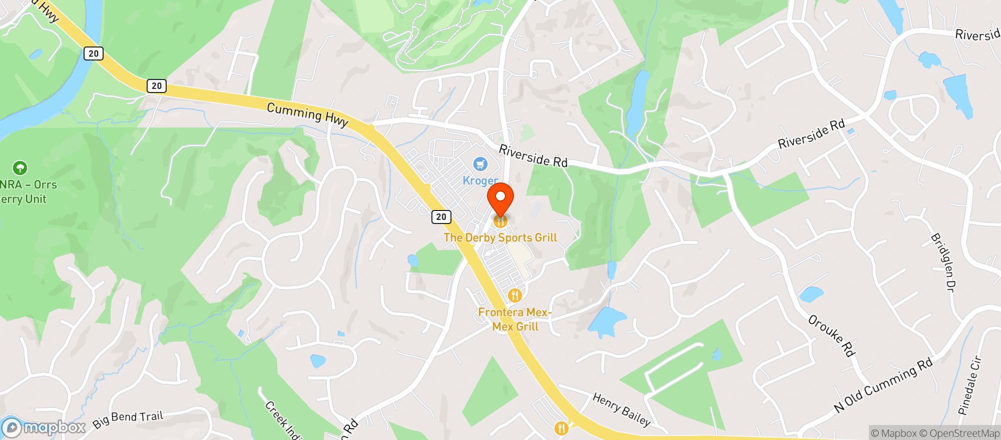 Map showing Tavern House - Sugar Hill