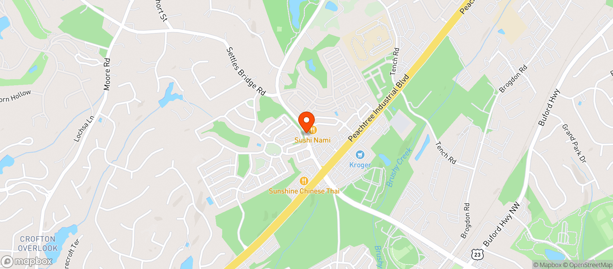 Map showing Don Bonachon Mexican Bar & Grill