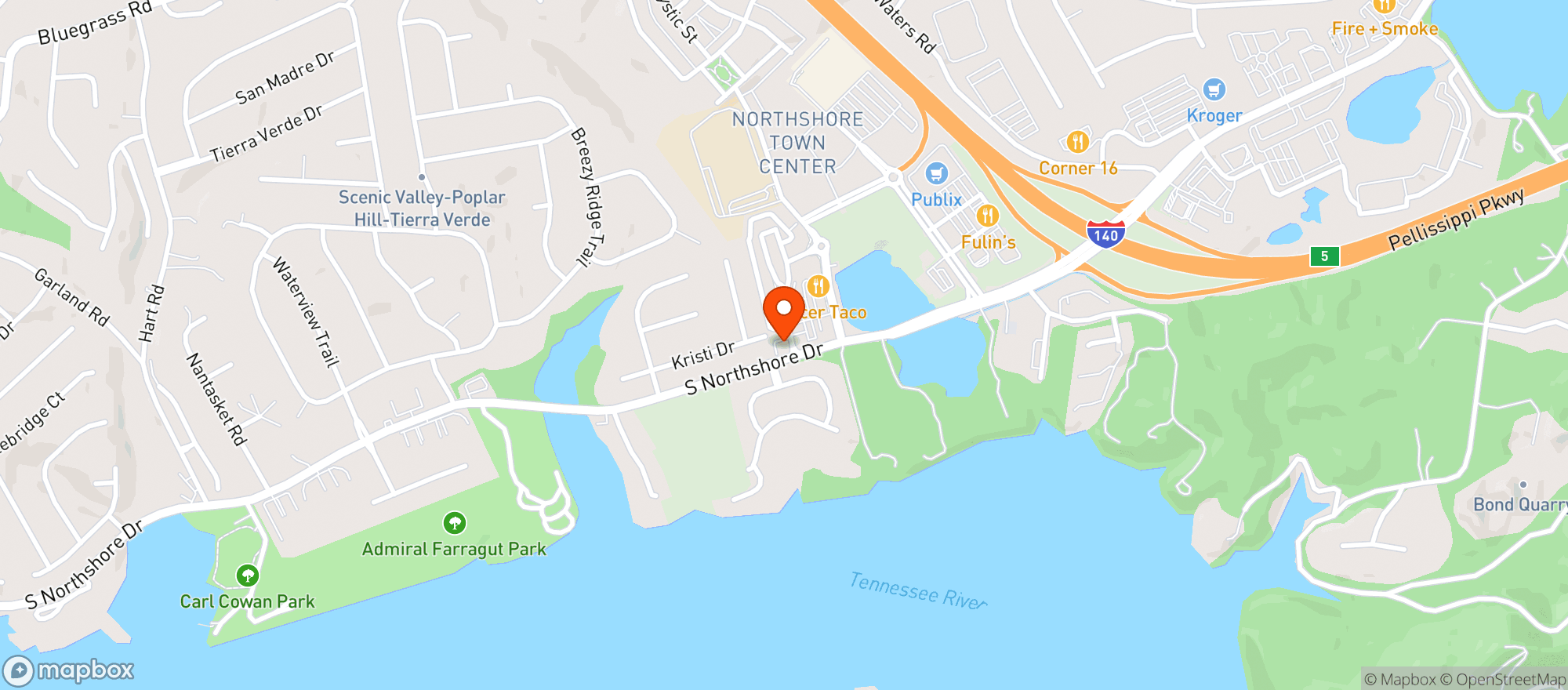 Map showing Admiral Wine & Spirits