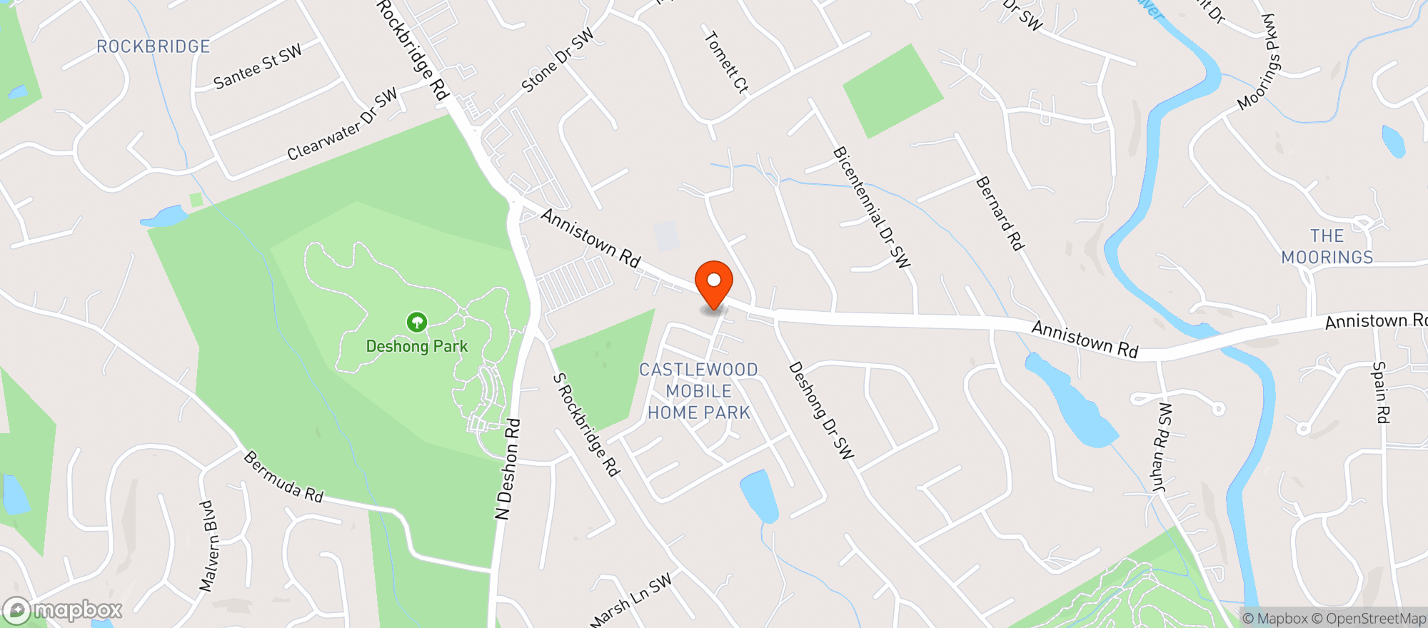 Map showing Neighborhood Food Mart