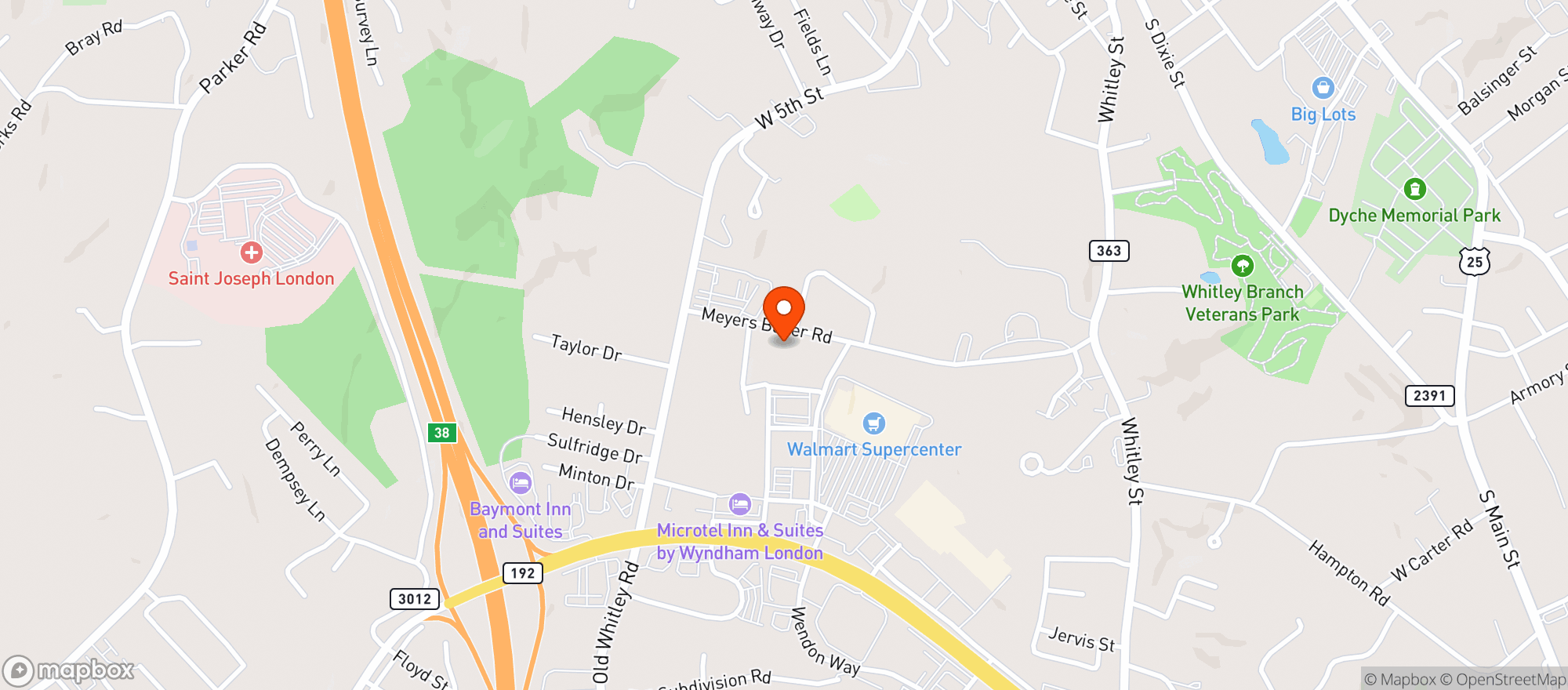 Map showing Starr's Liquor
