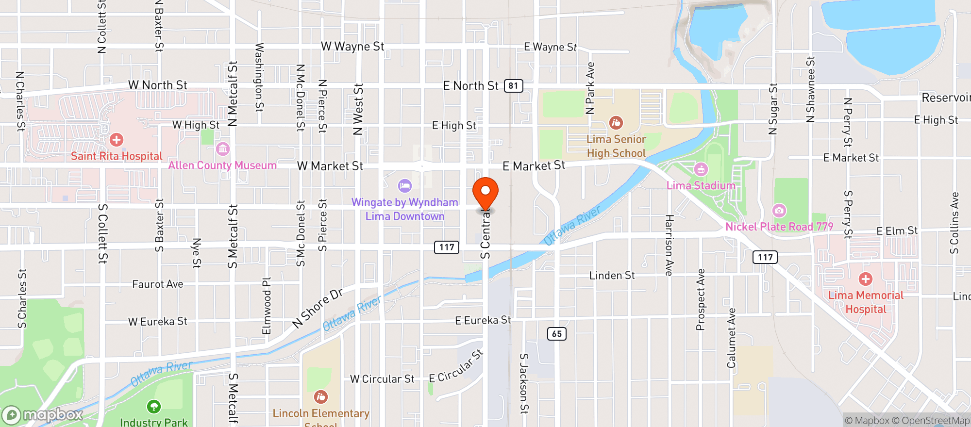 Map showing Social House